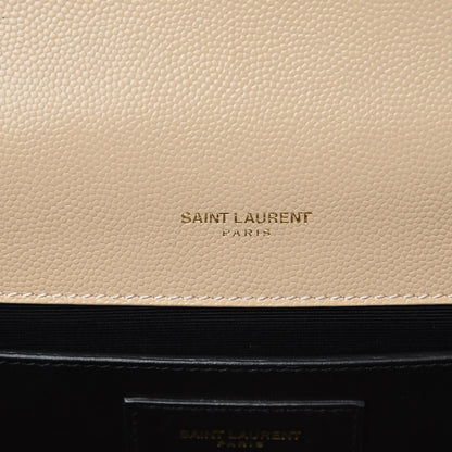 Saint Laurent Grain De Poudre Small Monogram Kate Satchel Nude Powder 6 of 9