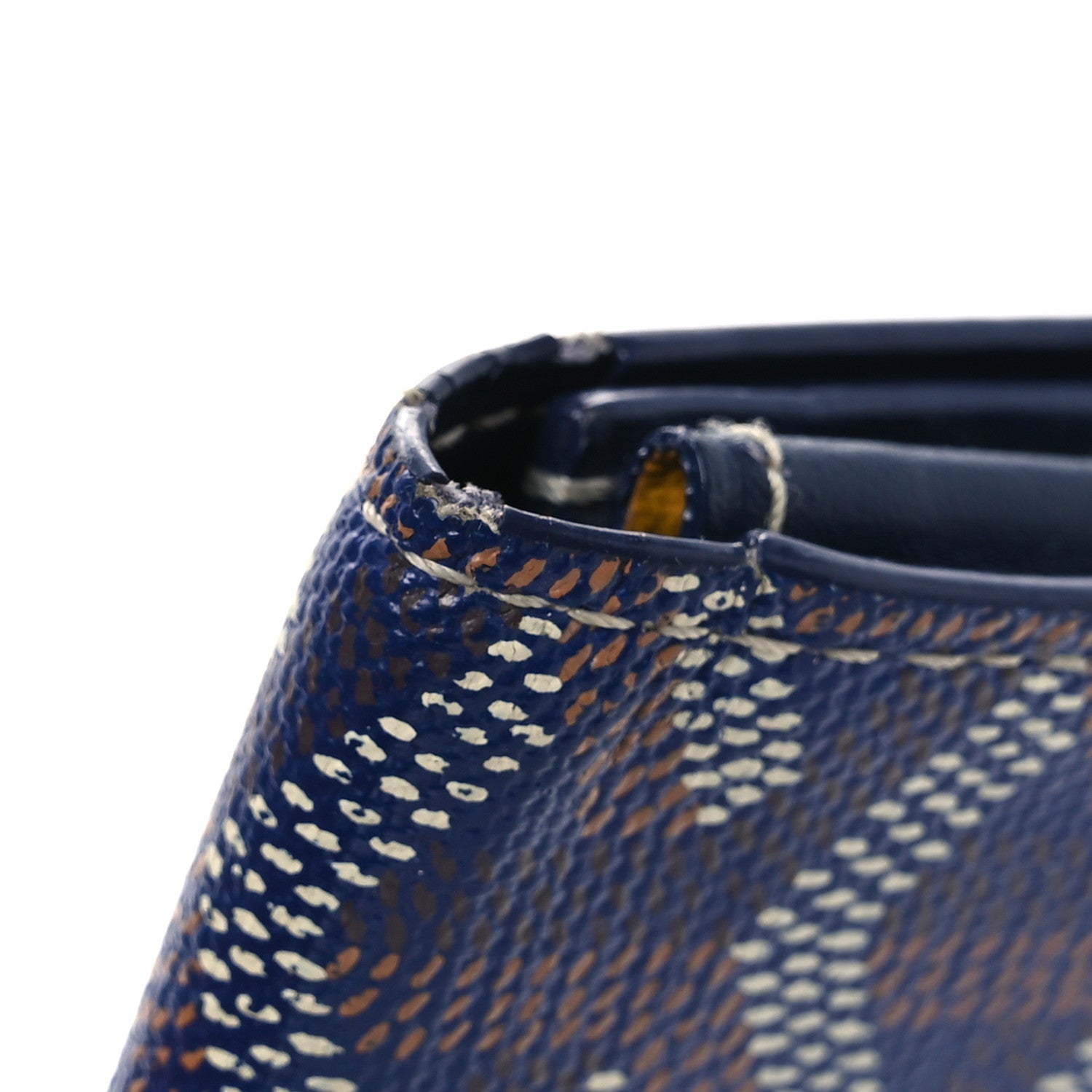 Goyard Goyardine Business Card Holder Navy 1784515 – FASHIONPHILE