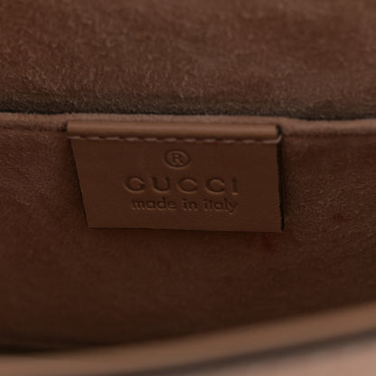 Gucci Calfskin Mini Sylvie Chain Shoulder Bag Porcelain Rose 6 of 13