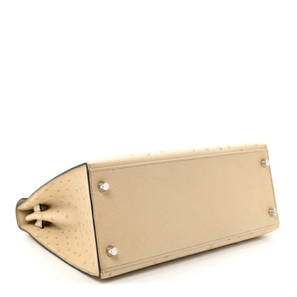 Hermes Ostrich Kelly Sellier 28 Parchemin 4 of 10