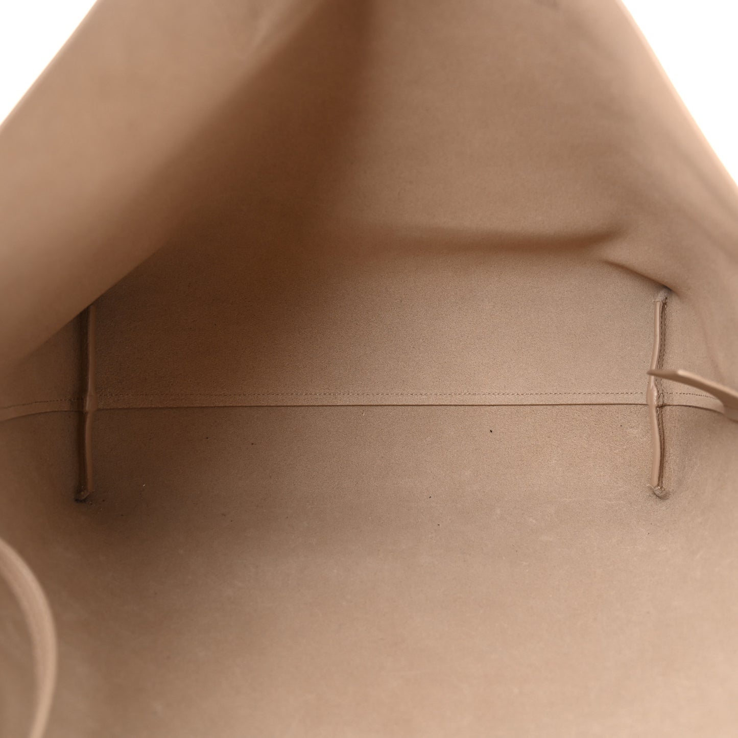 Calfskin Large Shopping Tote Dark Beige