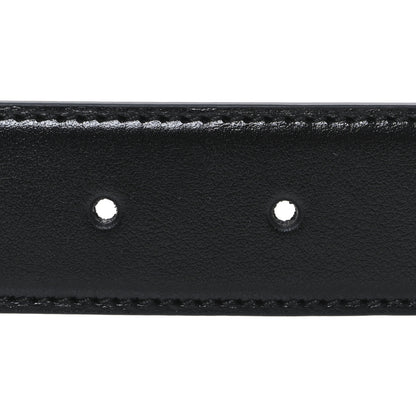 Gucci Plutone Calfskin Crystal Double G 30mm Belt 75 30 Black 3 of 5