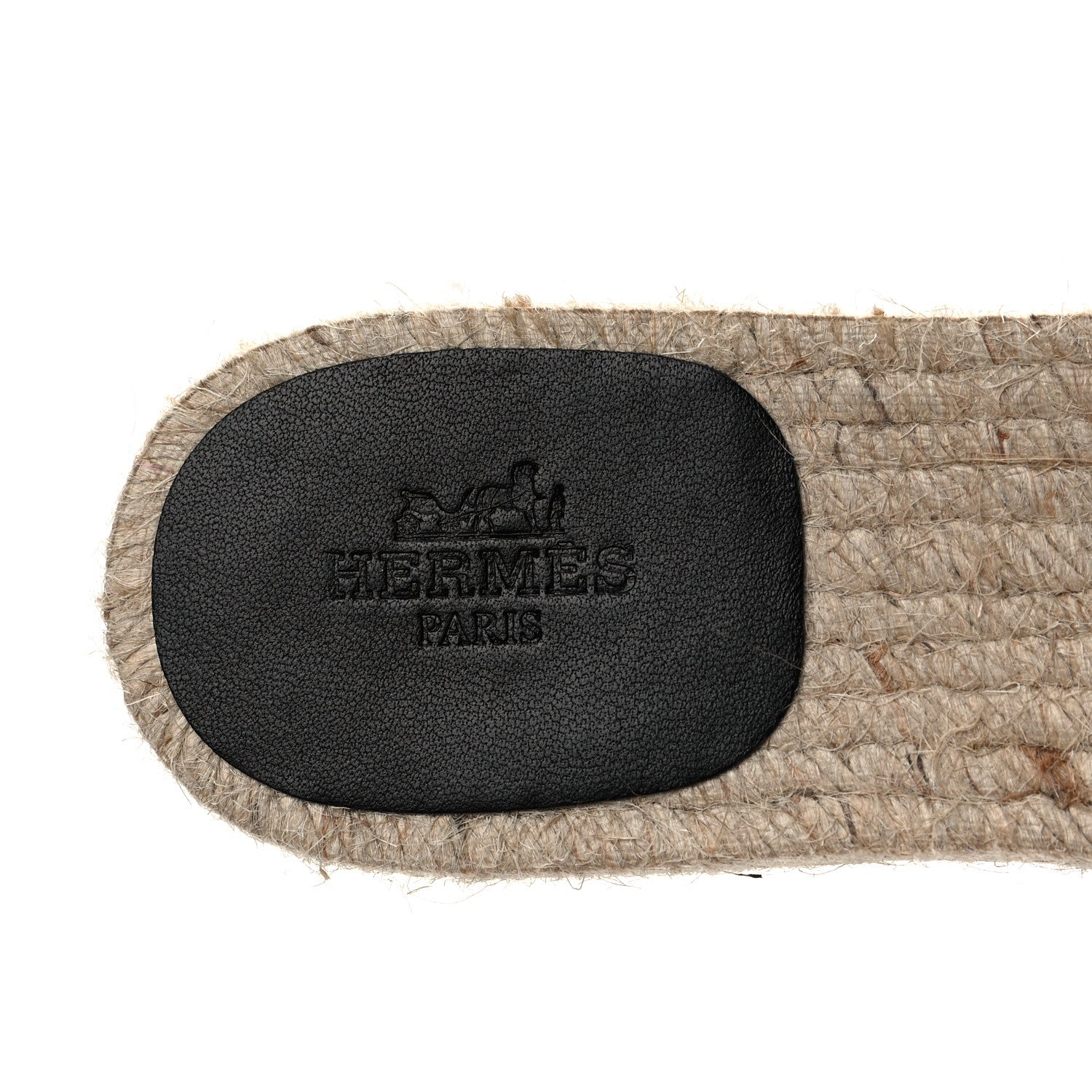 Hermes Nappa Famosa Espadrille Sandals 36 Black 7 of 7