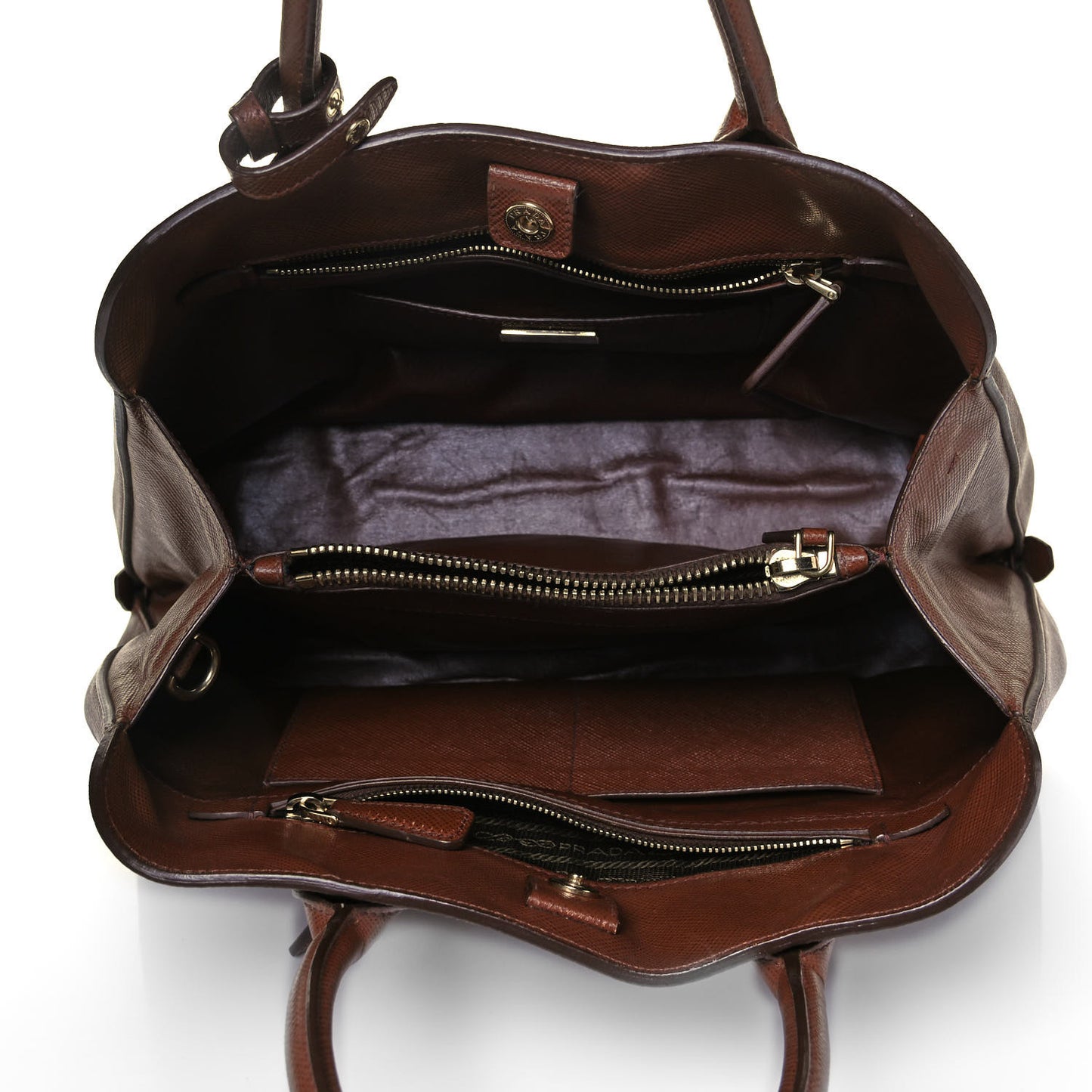 Saffiano Cuir Open Promenade Tote Palissandro