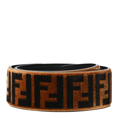 Fendi Velvet Tapestry FF Strap You Tobacco 2 of 6