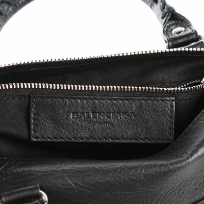 Balenciaga Matte Goatskin Rubber Covered Classic Hardware Mini Twiggy Black 6 of 14