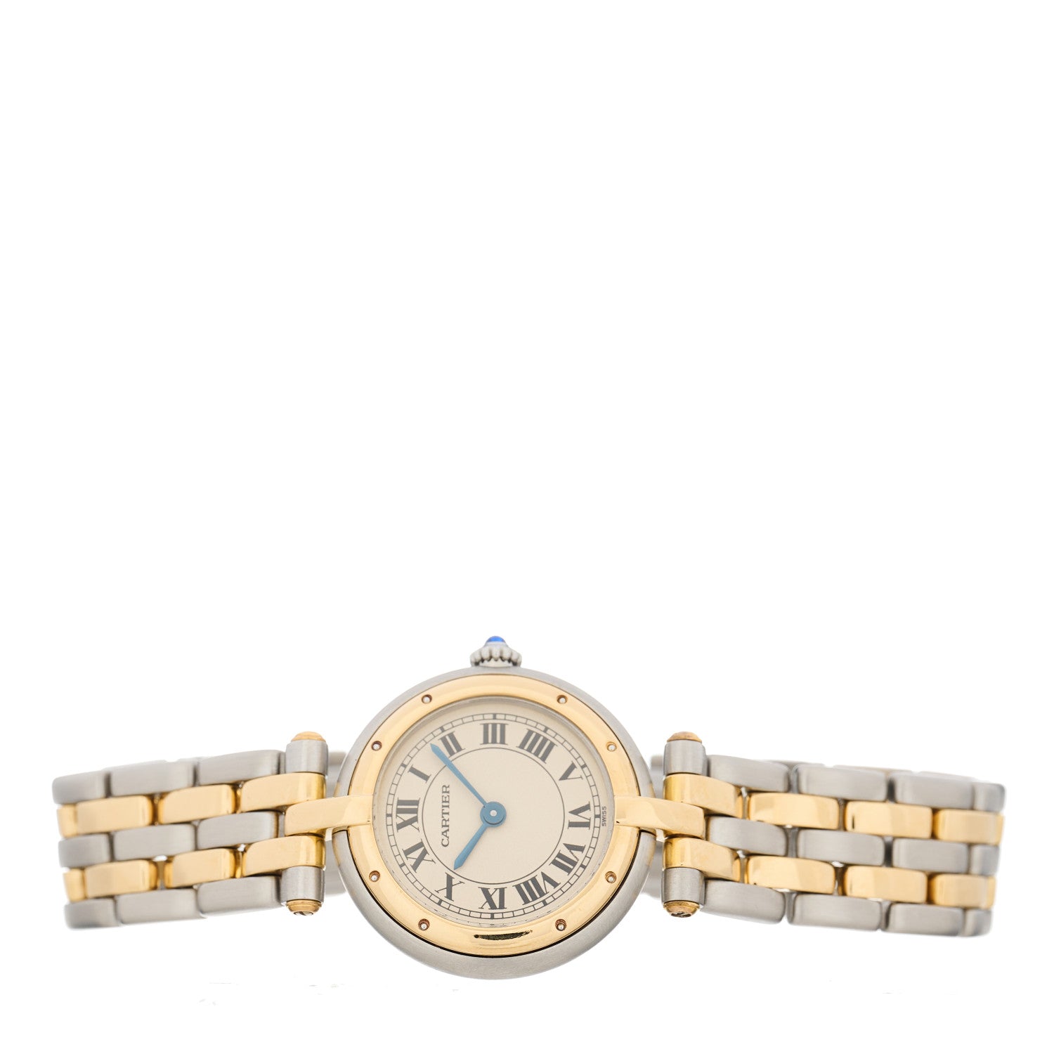 Cartier Stainless Steel 18K Yellow Gold 24mm Panthere Vendome Quartz Watch 2 of 4