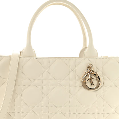 Christian Dior Calfskin Macro Cannage Medium Book Tote Latte 8 of 13