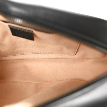 Gucci Calfskin Matelasse Small GG Marmont Chain Shoulder Bag Black 5 of 10