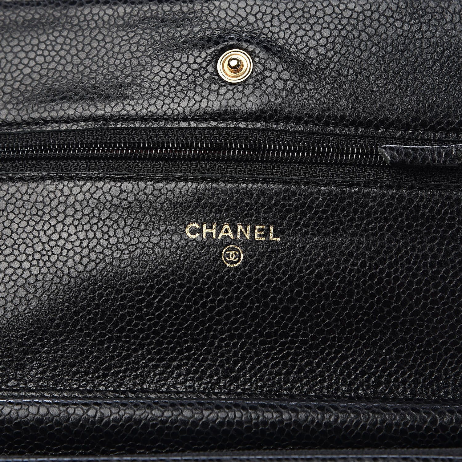 Chanel Caviar Quilted Wallet On Chain WOC Black 6 of 15