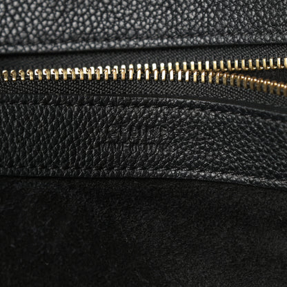 Celine Soft Grained Calfskin Small Belt Cabas Phantom Black 6 of 11