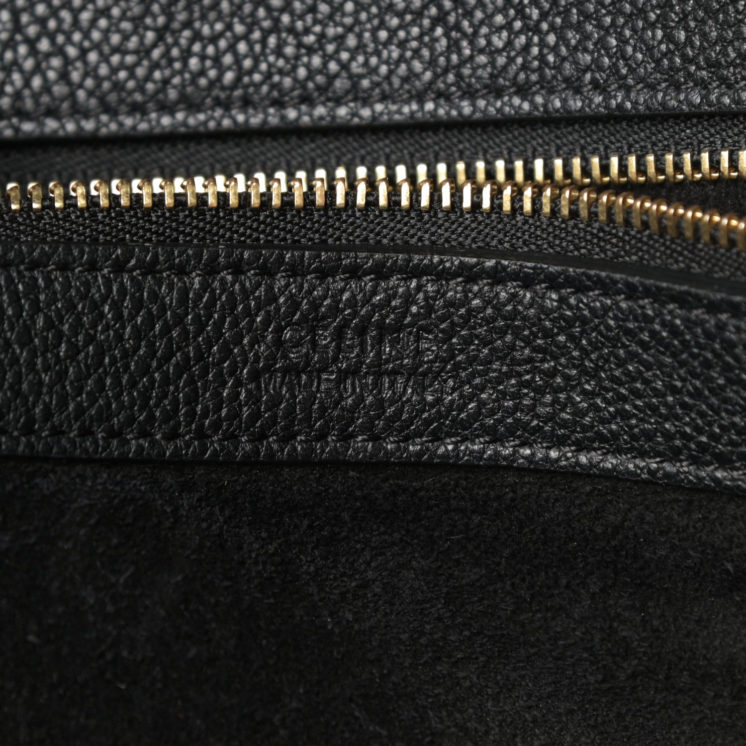 Celine Soft Grained Calfskin Small Belt Cabas Phantom Black 6 of 11