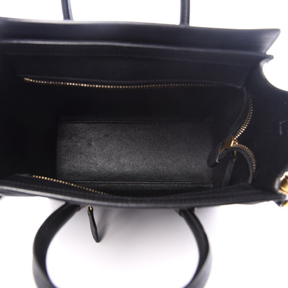 Celine Smooth Calfskin Nano Luggage Black 4 of 8