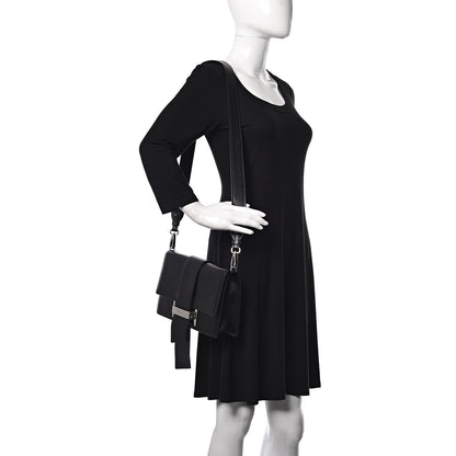 Prada City Calfskin Ribbon Bag Black 2 of 12