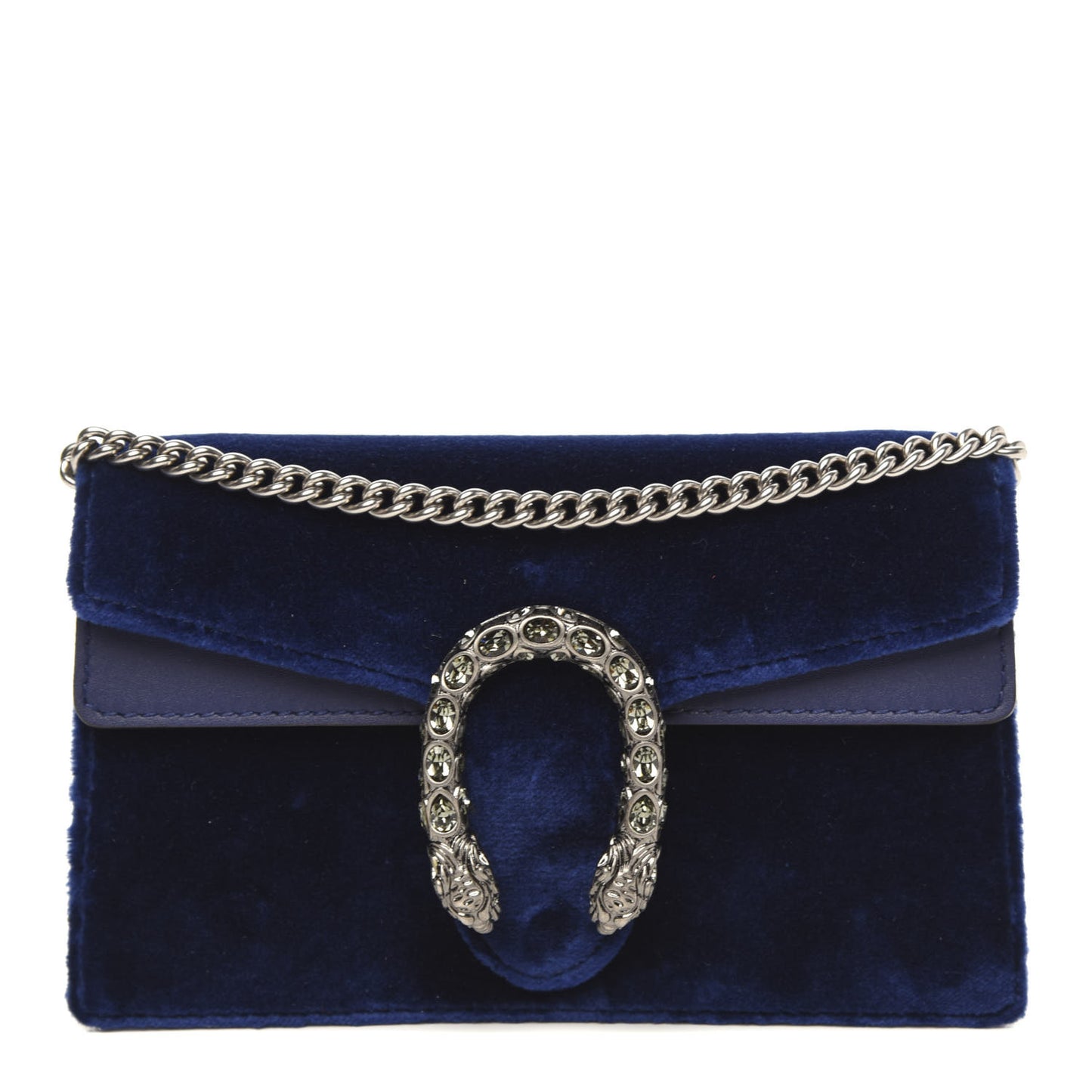 Velvet Super Mini Dionysus Shoulder Bag Cobalt