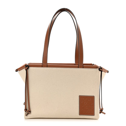 Loewe Canvas Calfskin Cushion Tote Beige 1 of 10