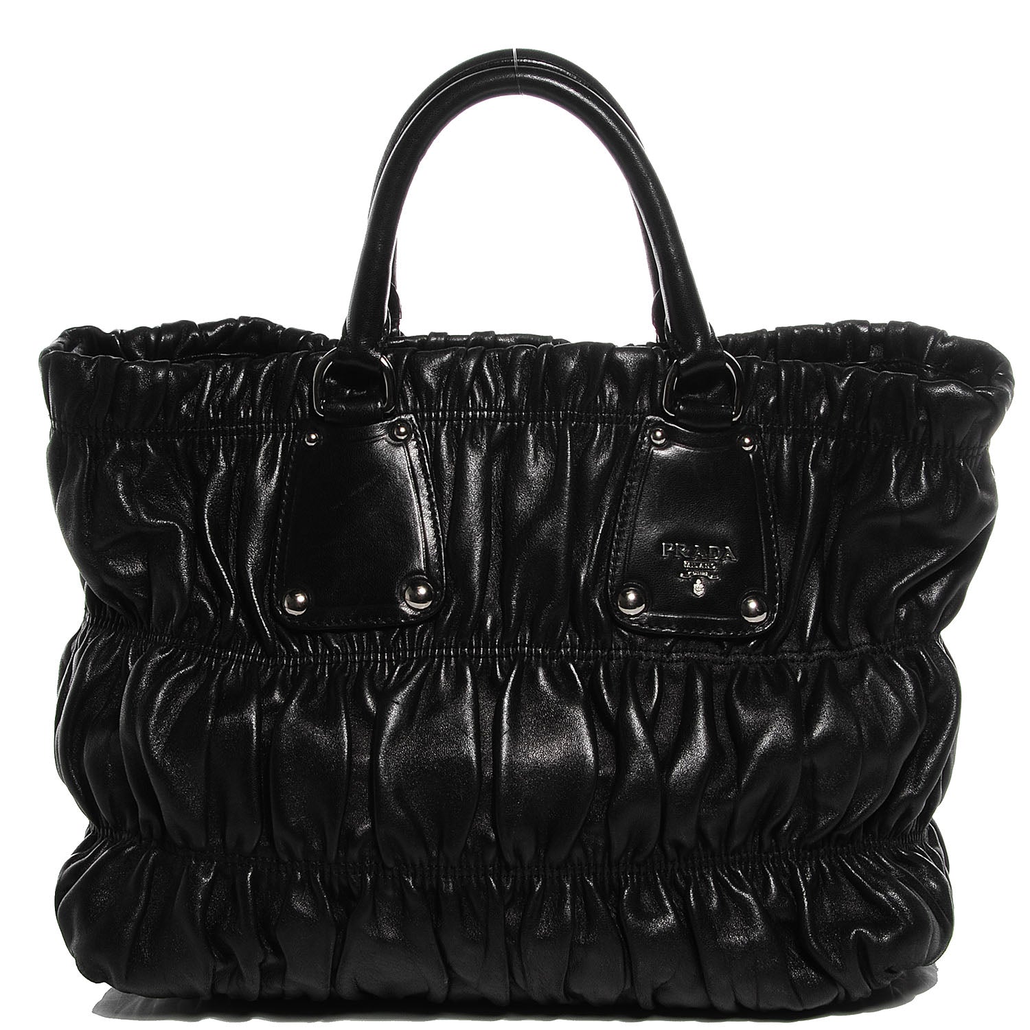 Prada Nappa Gaufre Tote Nero Black 1 of 11