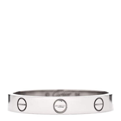Cartier 18K White Gold 3.5mm LOVE Wedding Band Ring 64 10.75 1 of 4