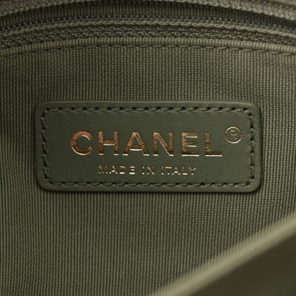 Chanel Caviar Quilted Mini Bracelet On Chain Flap Green 6 of 13