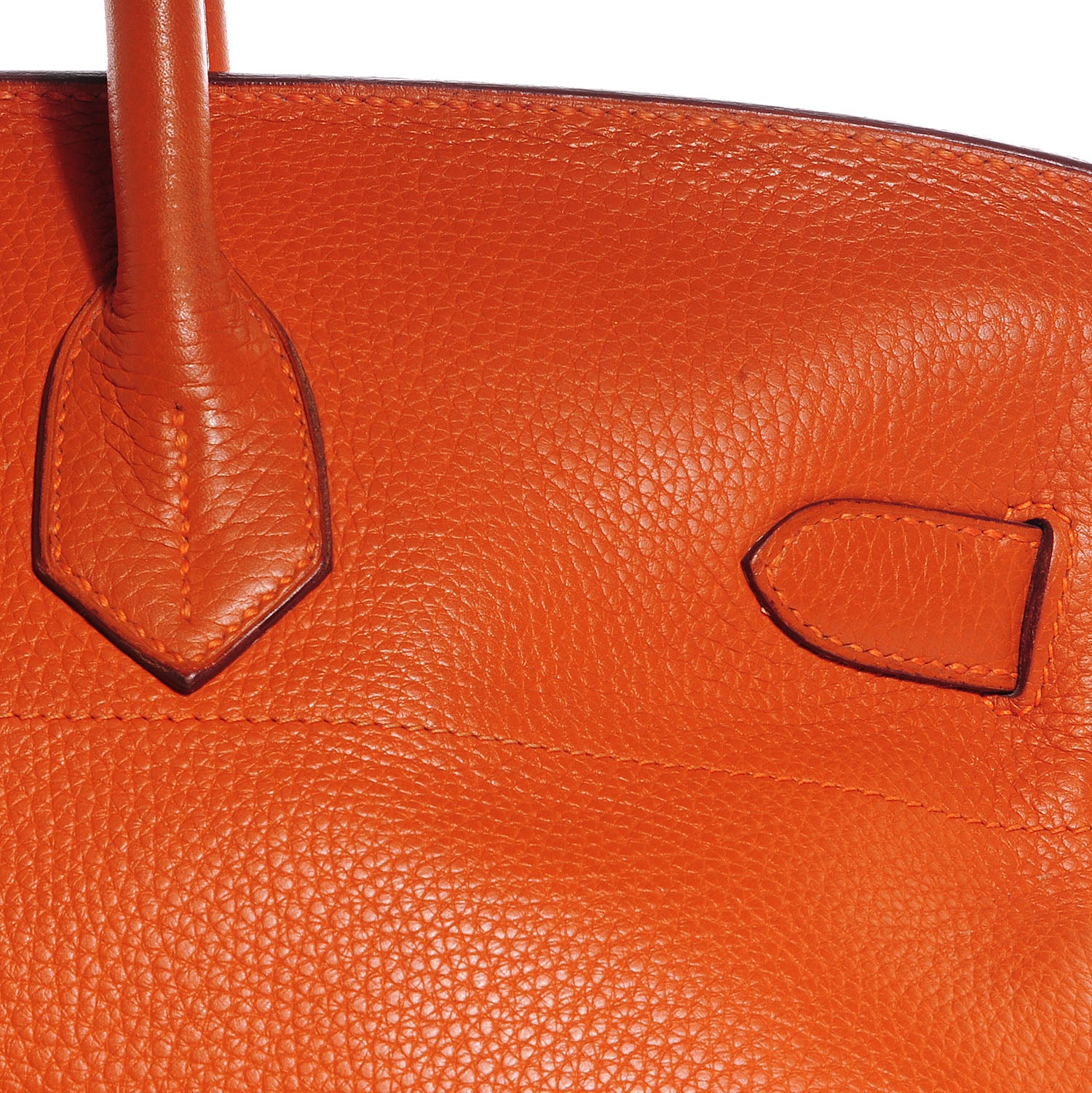 Hermes Taurillon Clemence JPG Birkin 42 Orange 8 of 21