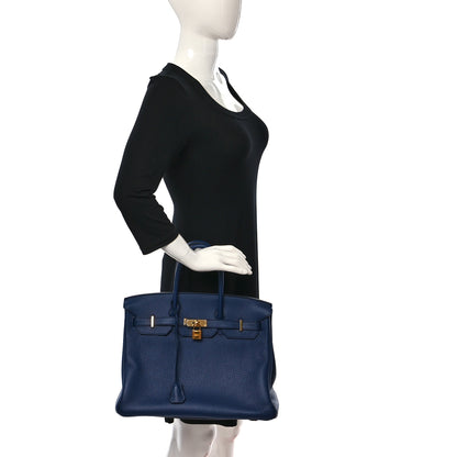 Hermes Togo BIRKIN 35 Bleu Saphir 2 of 15