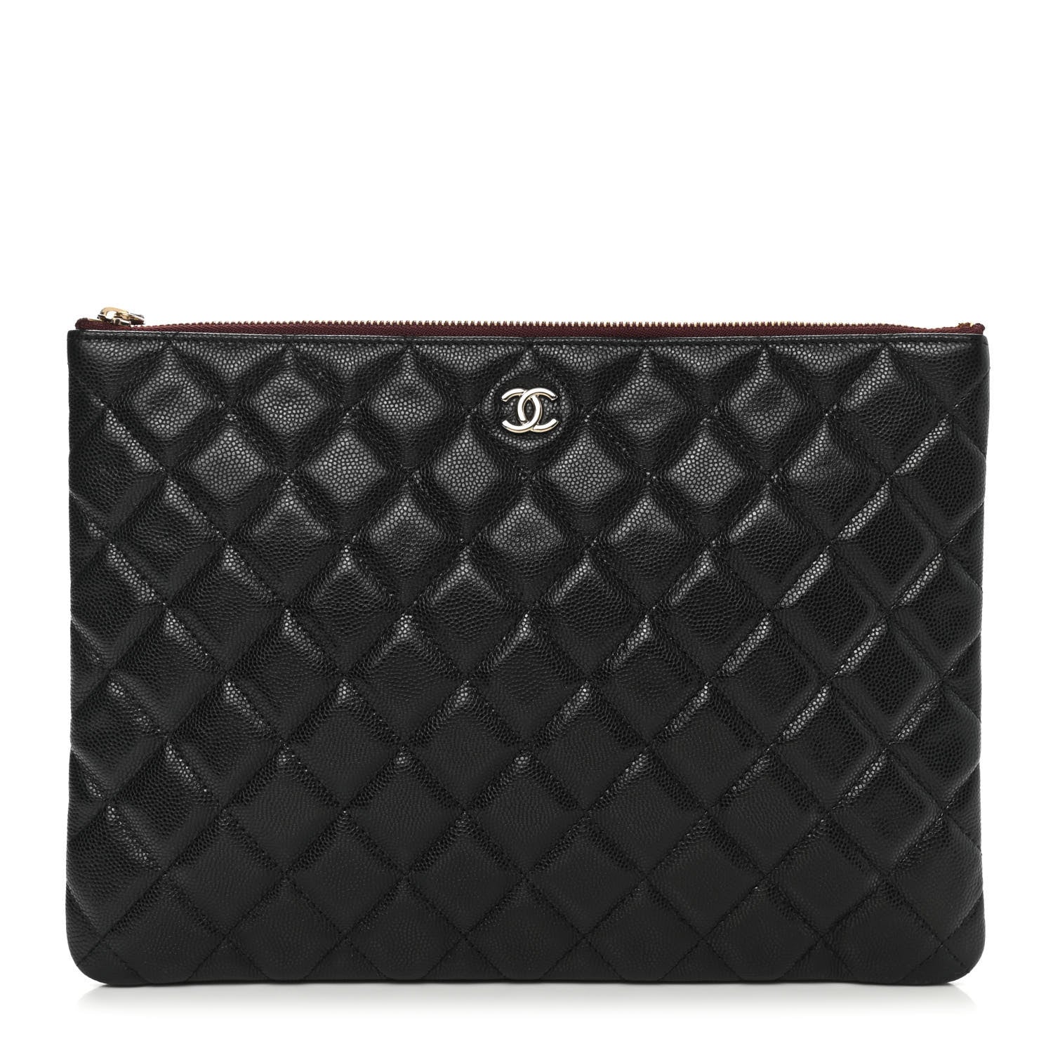 Chanel Caviar Quilted Medium Cosmetic Case Black 1 of 8