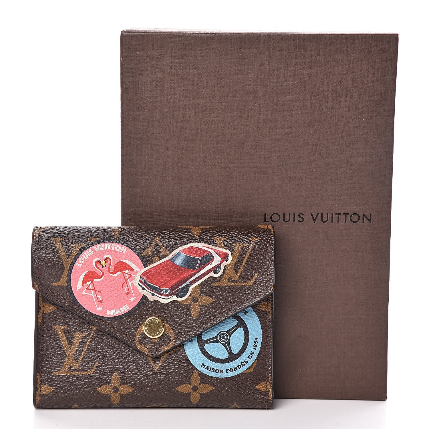 Louis Vuitton Monogram World Tour Victorine Wallet 8 of 8