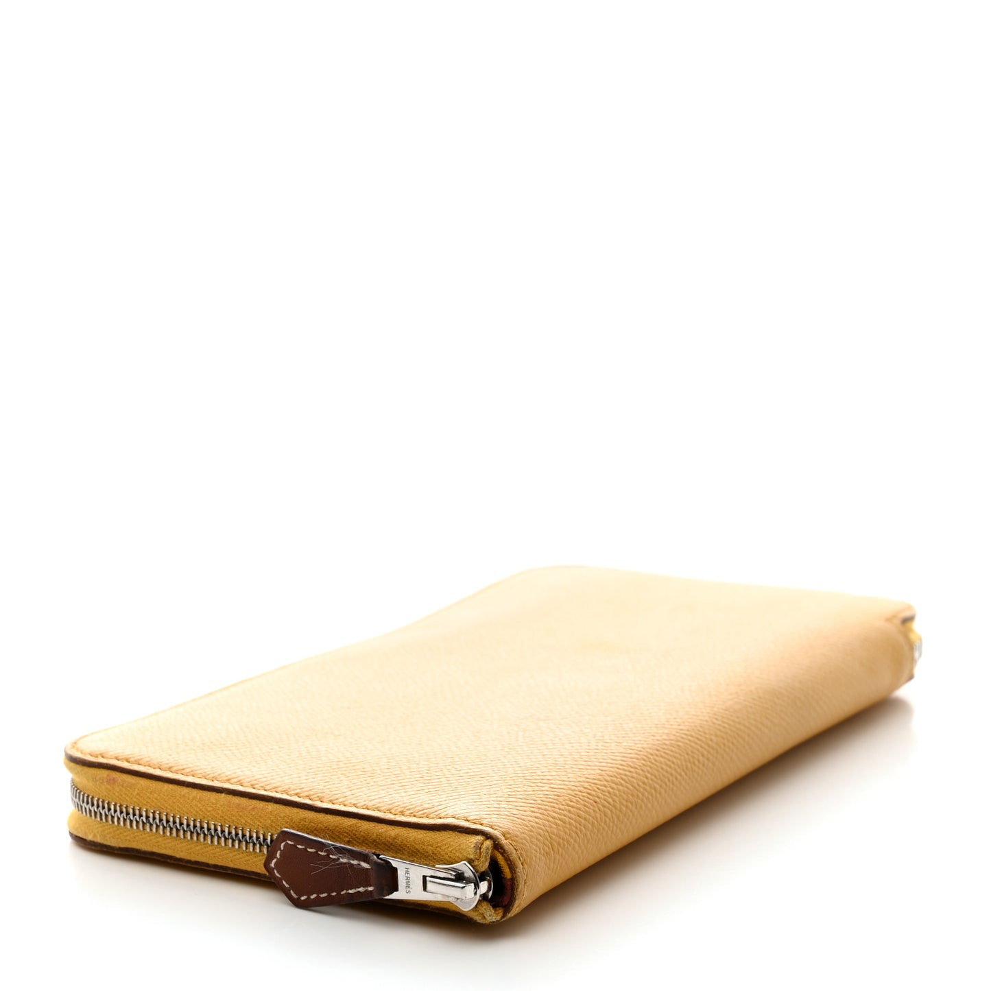 Epsom Silk'In Wallet Jaune Ambre