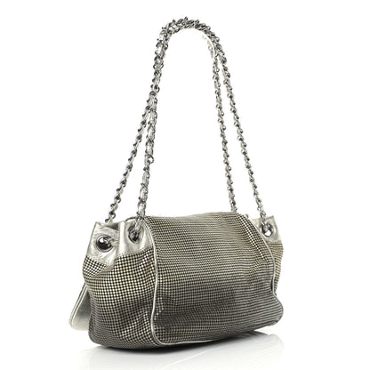 Chanel Metallic Lambskin Perforated Hollywood Accordion Flap Bag Gold 2 of 16