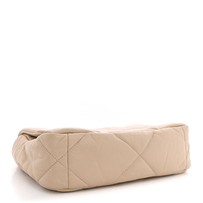 Chanel Lambskin Quilted Medium Chanel 19 Flap Light Beige 4 of 10