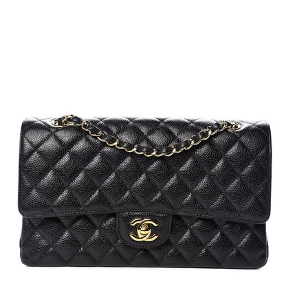 Chanel Caviar Quilted Medium Double Flap Black 1 of 12