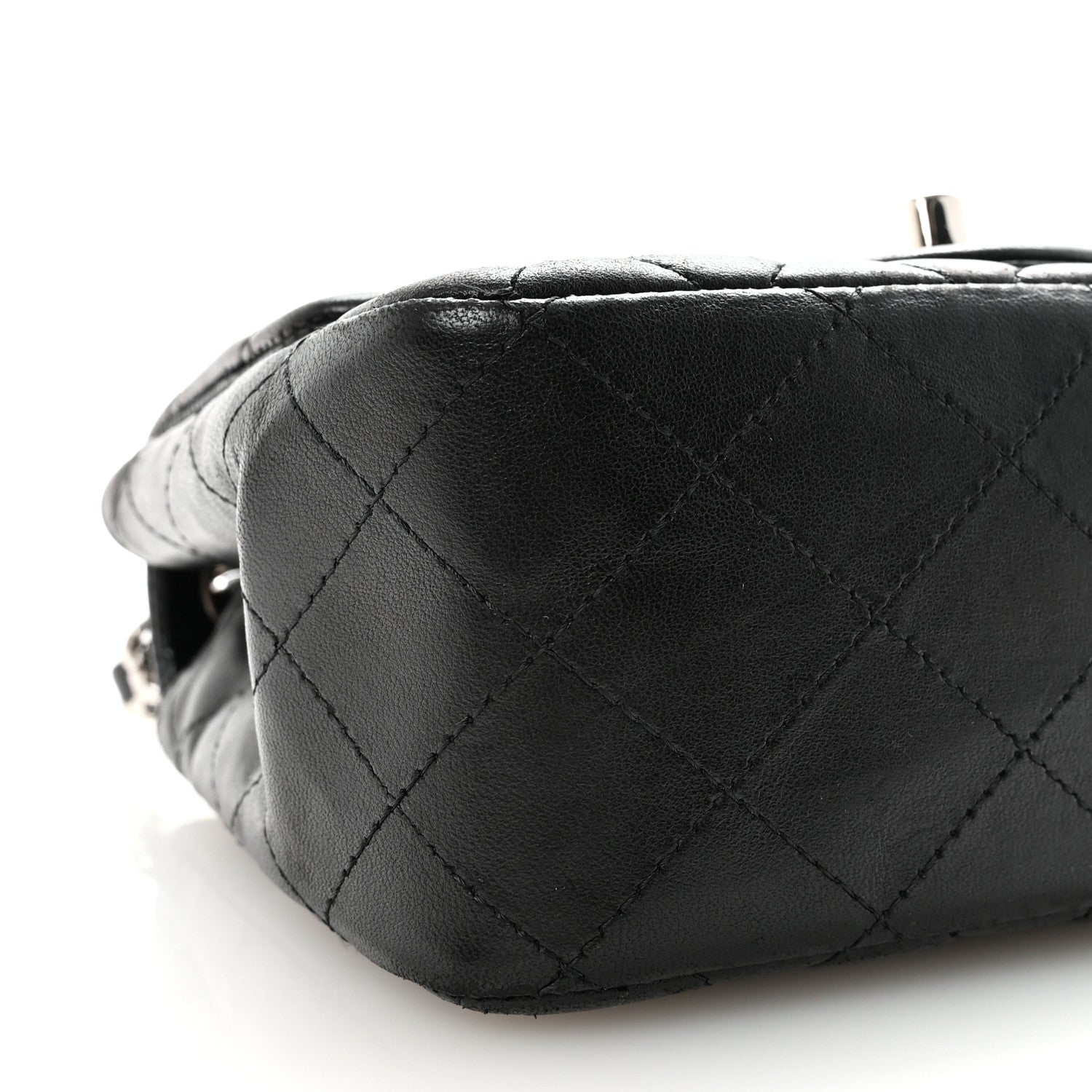 Chanel Lambskin Quilted Mini Square Flap Black 10 of 11