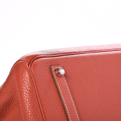 Hermes Taurillon Clemence Birkin 35 Sanguine 6 of 32