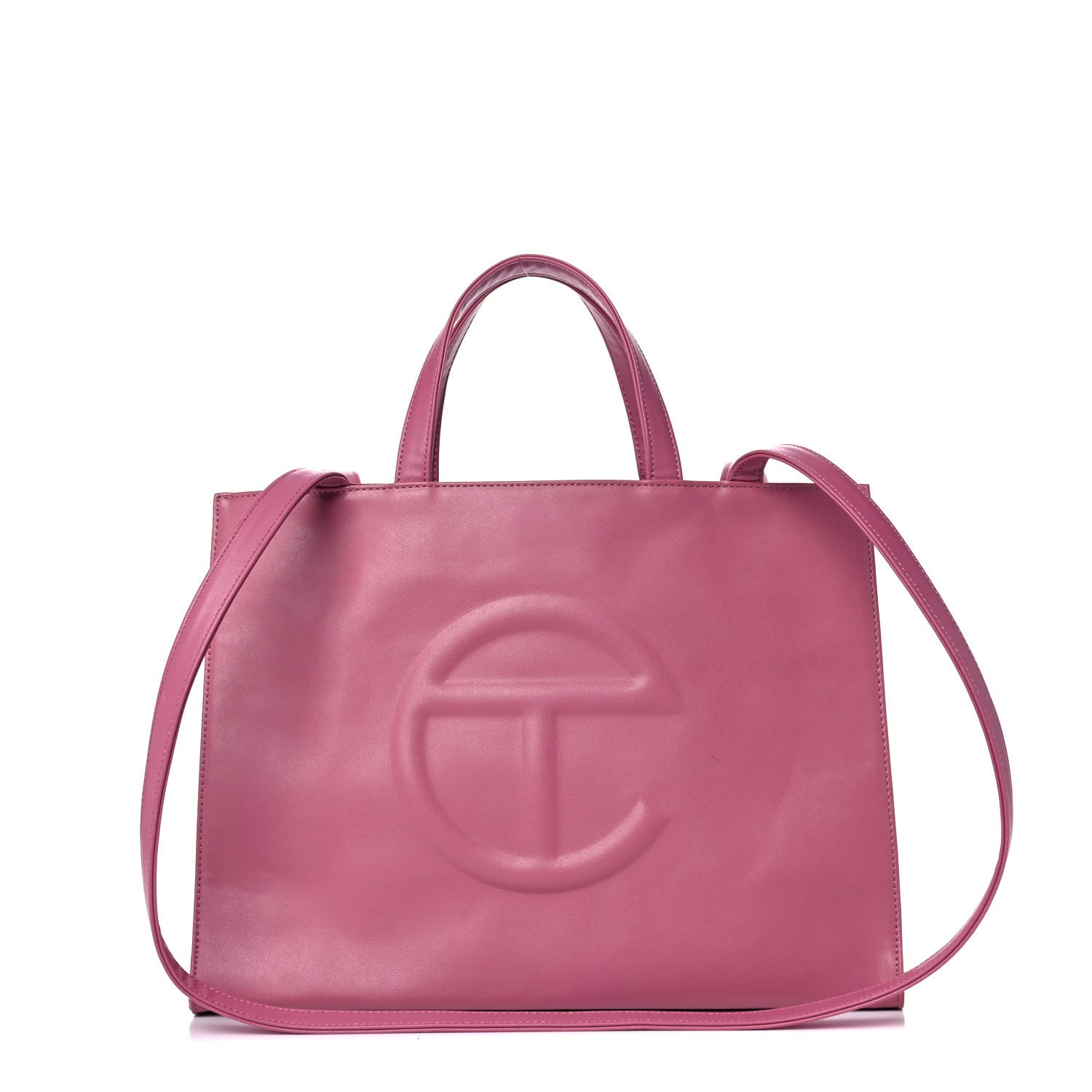Telfar Vegan Leather Medium Shopping Bag Corned Beef 1 of 10