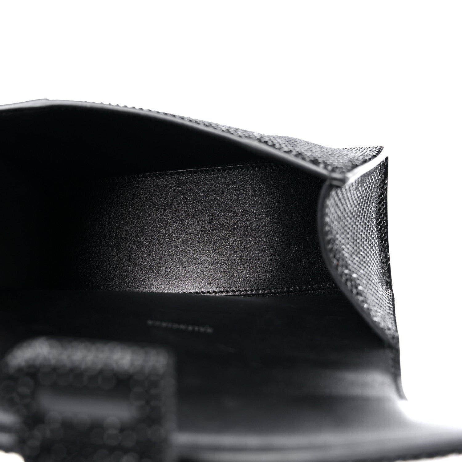 Balenciaga Strass Suede Hourglass Top Handle Bag XS Black Jet 5 of 12