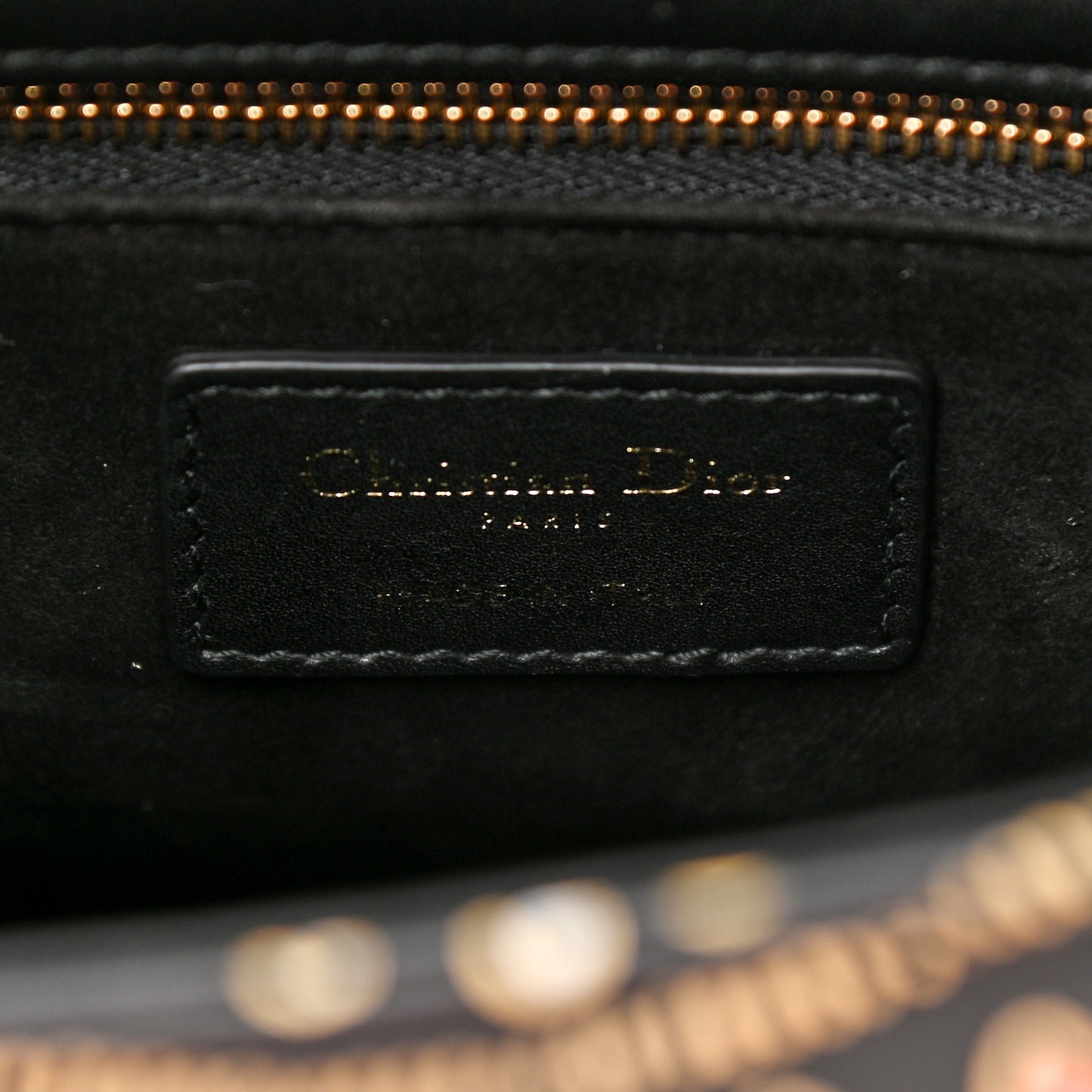 Smooth Calfskin Embroidered Animals Medium Lady Dior Black Multicolor