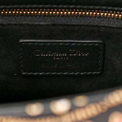 Christian Dior Smooth Calfskin Embroidered Animals Medium Lady Dior Black Multicolor 6 of 11
