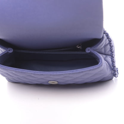 Chanel Caviar Quilted Incognito Mini Coco Handle Flap Blue 5 of 10