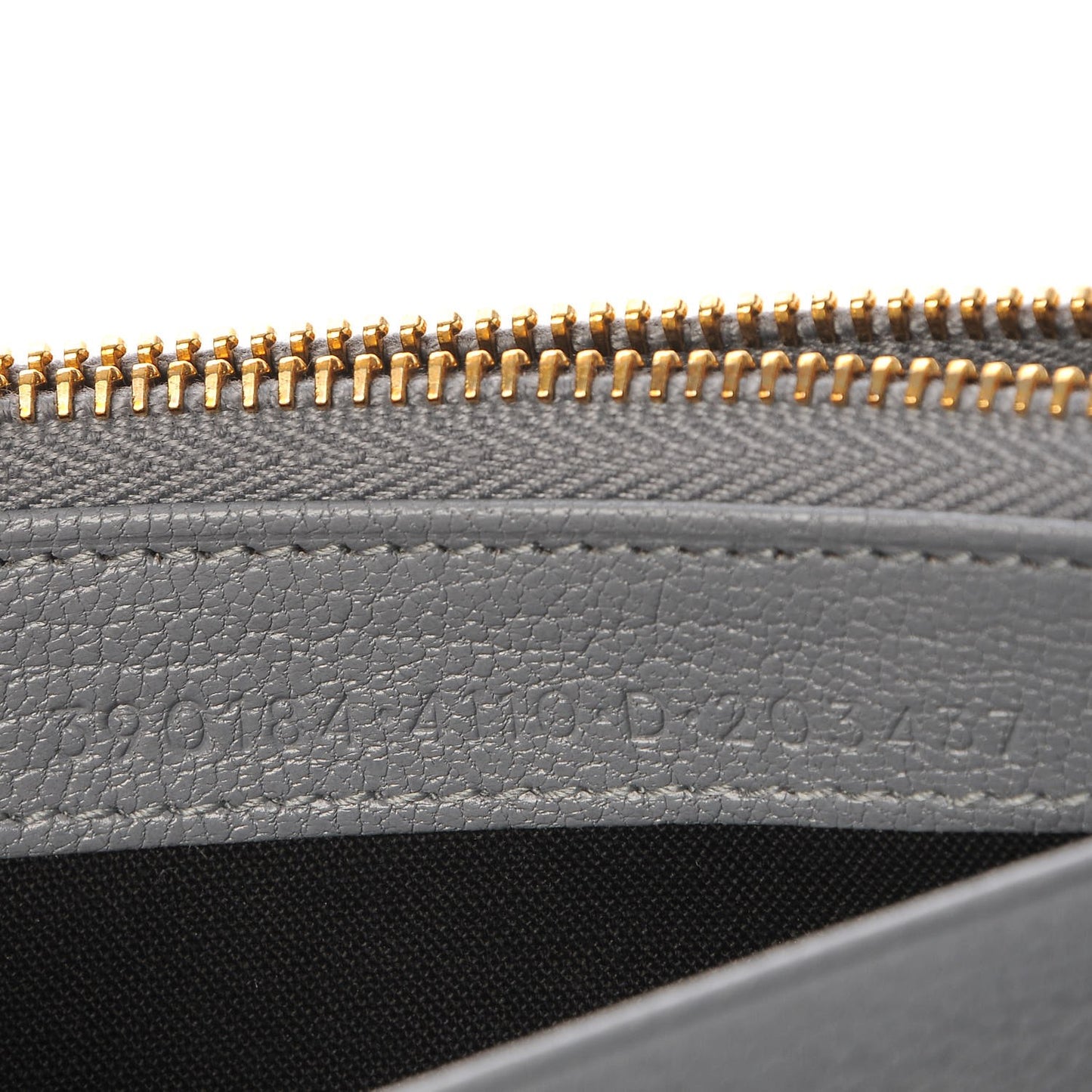 Chevre Gold Metallic Edge Hardware Continental Flap Wallet Bleu Acier