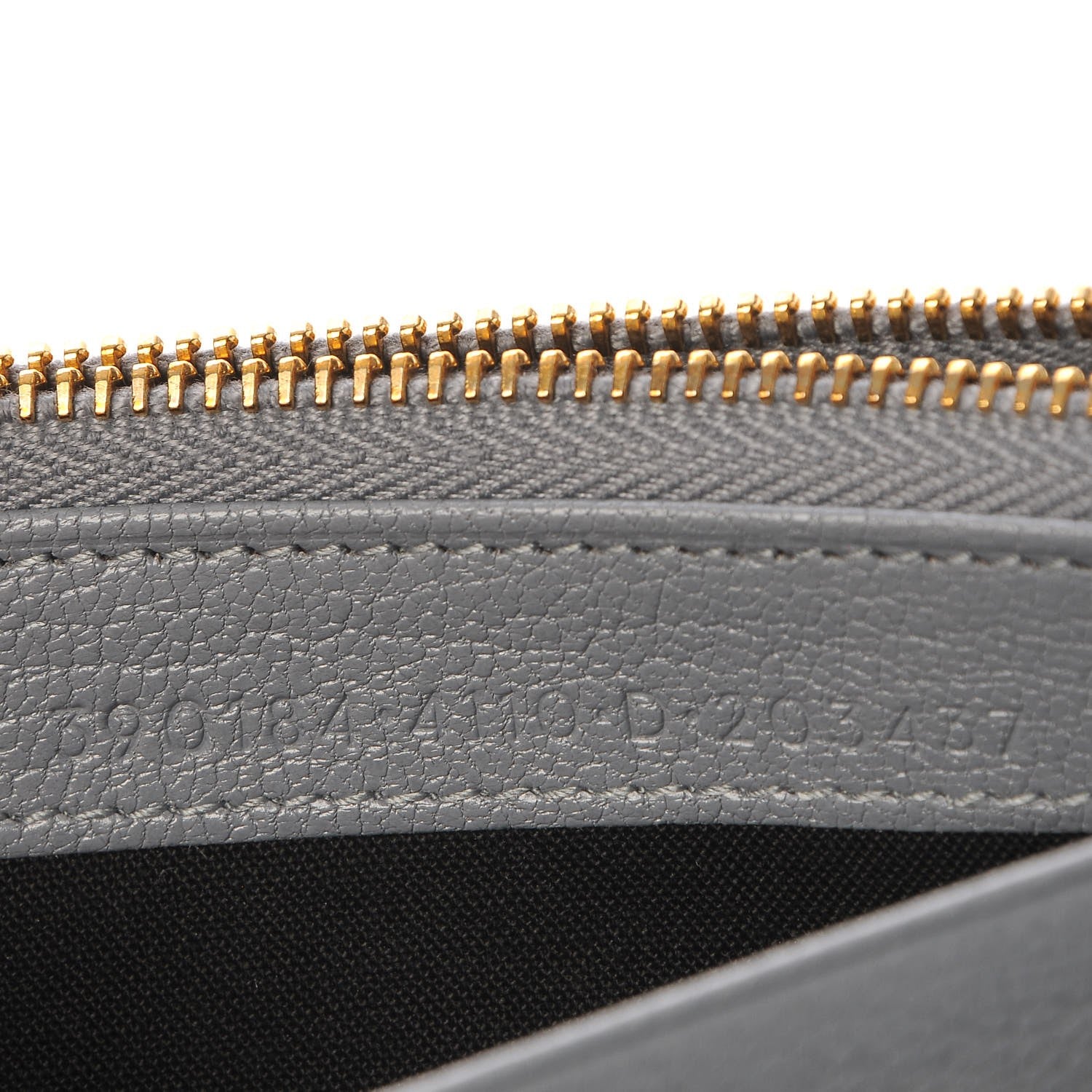 Balenciaga Chevre Gold Metallic Edge Hardware Continental Flap Wallet Bleu Acier 6 of 8
