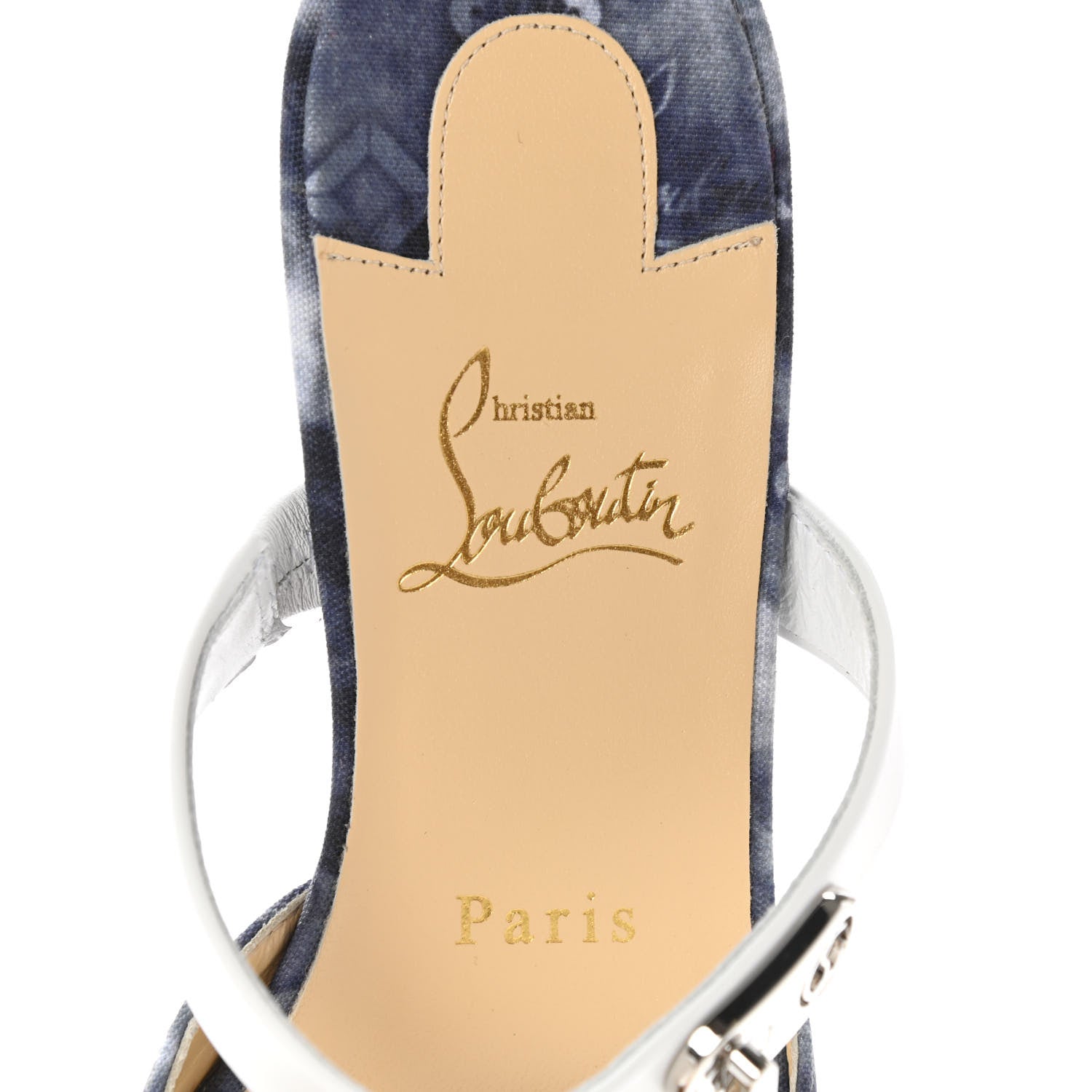 Christian Louboutin Jeans Punk Loubi Choc Lock Flats 37 Multicolor 7 of 7