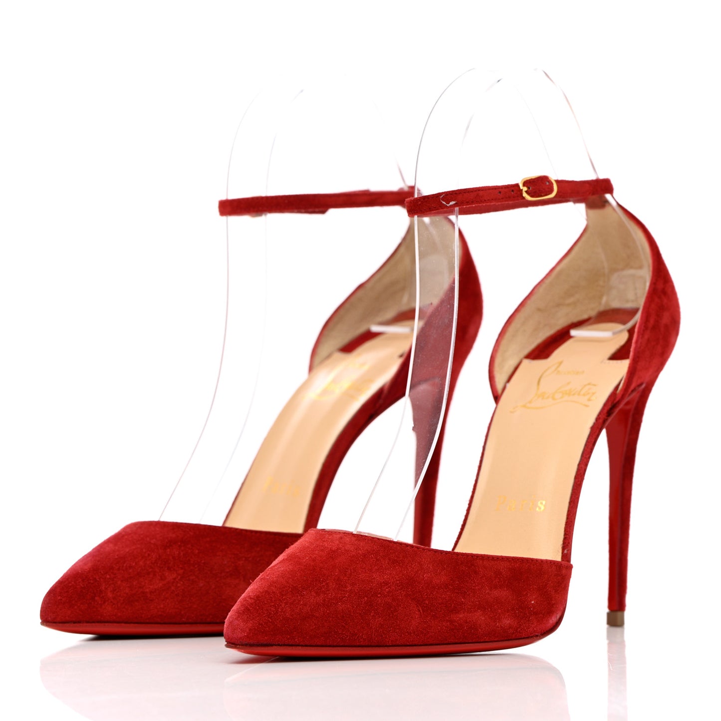 Veau Velours Uptown 100 Pumps 37.5 Carmin