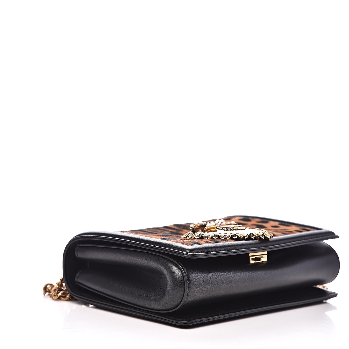 Pony Hair Leopard Print Medium Devotion Bag