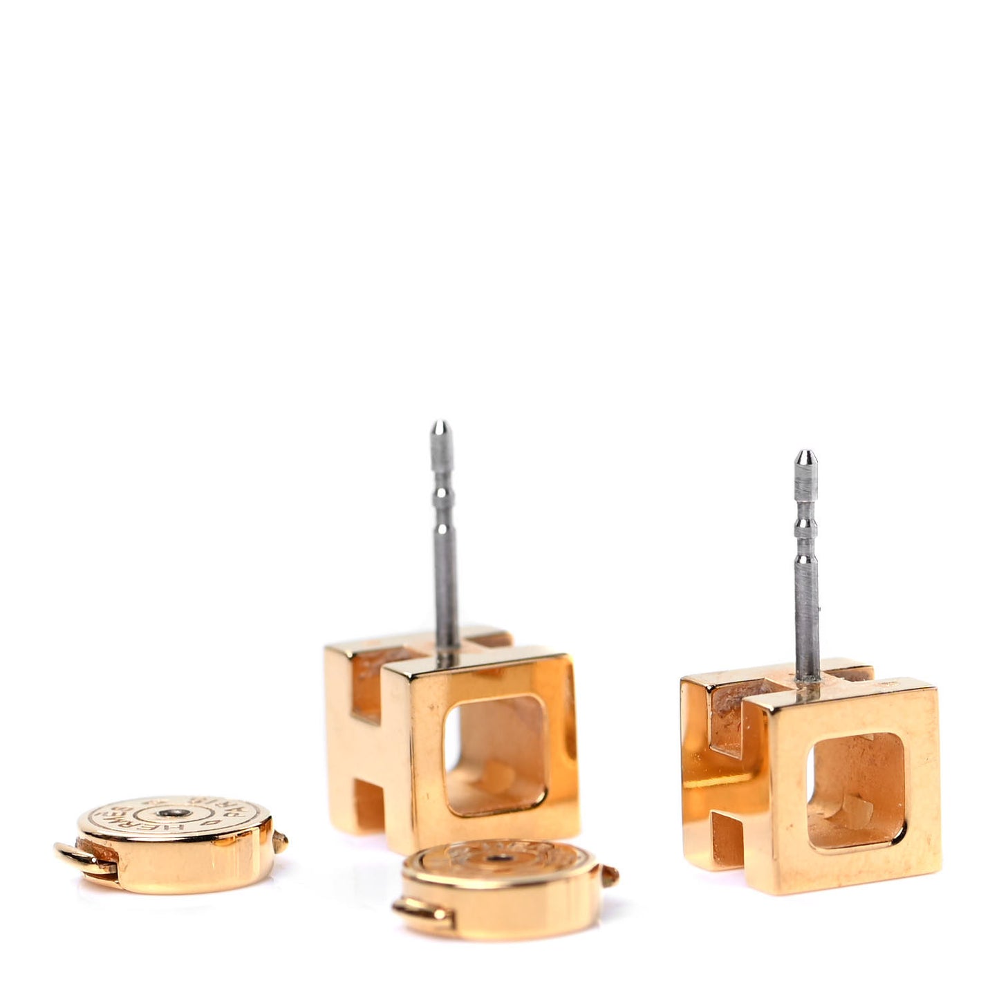 Gold Plated Cage d'H Earrings
