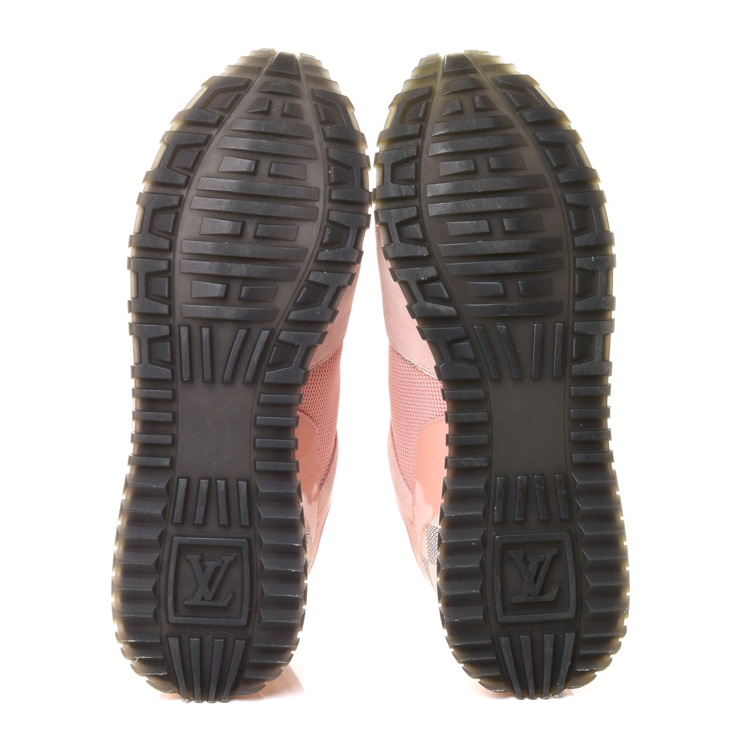 Louis Vuitton Suede Damier Azur Run Away Sneakers 37.5 Pink 8 of 8