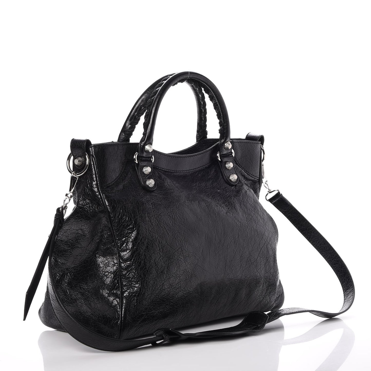 Agneau Giant 12 Silver Hardware Velo Black