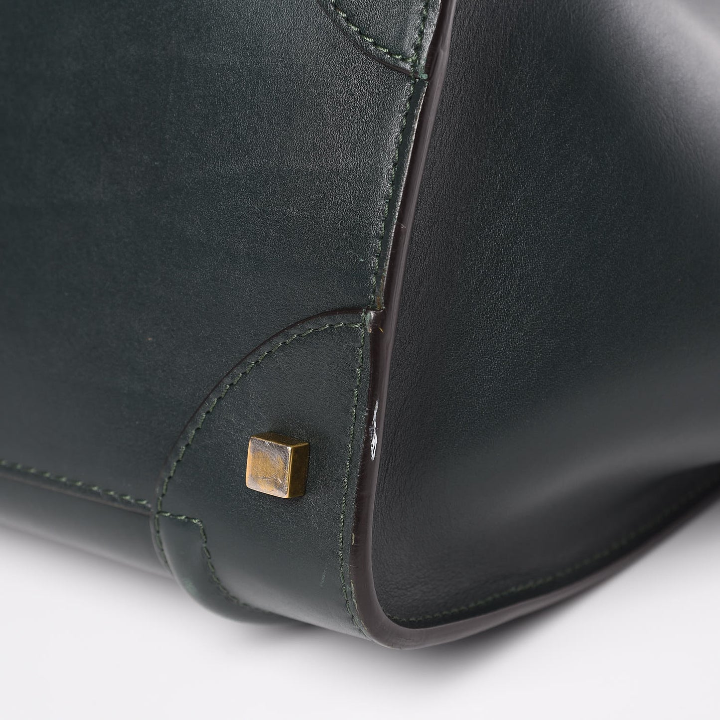 Smooth Calfskin Mini Luggage Emerald