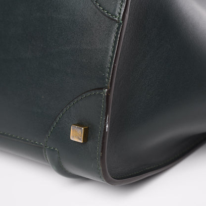 Celine Smooth Calfskin Mini Luggage Emerald 7 of 11