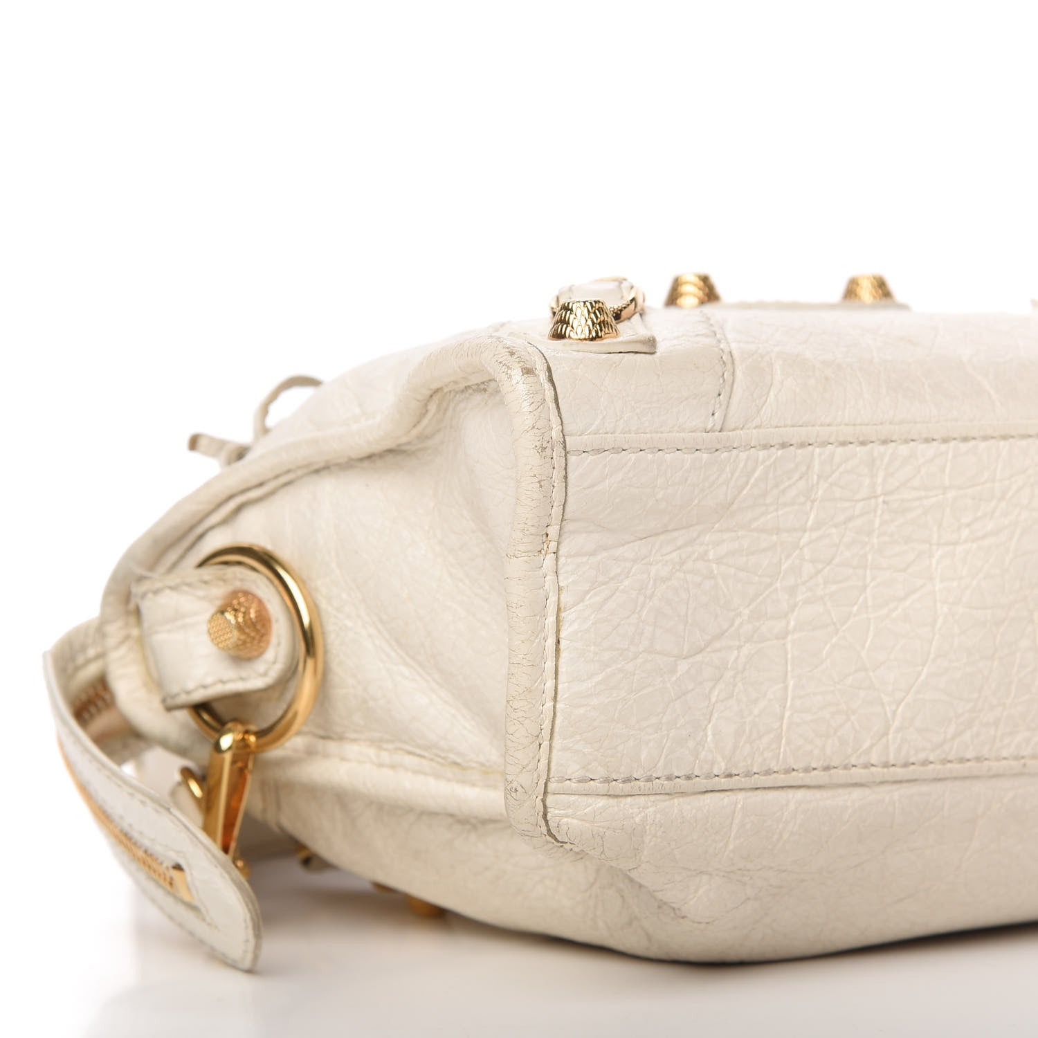 Balenciaga Agneau Giant 12 Gold Hardware Mini City Ivory 6 of 14