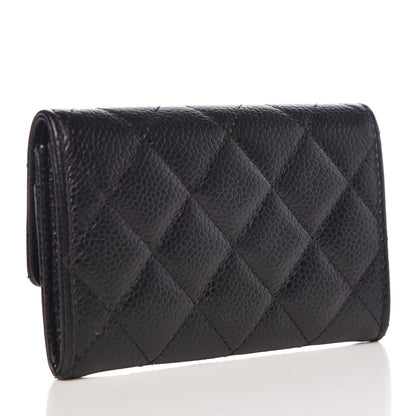 Chanel Caviar Quilted Flap Card Holder Black 3 of 9
